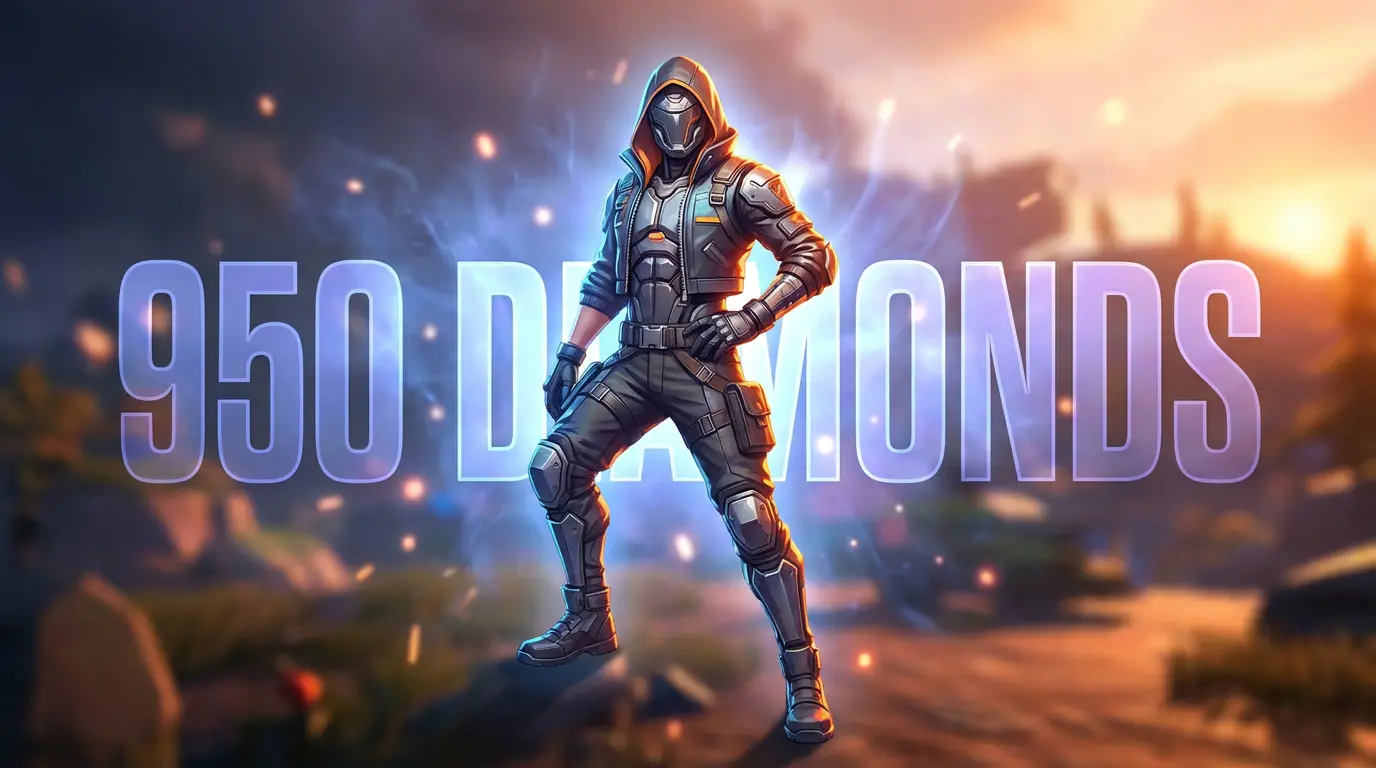 950 جم فری فایر