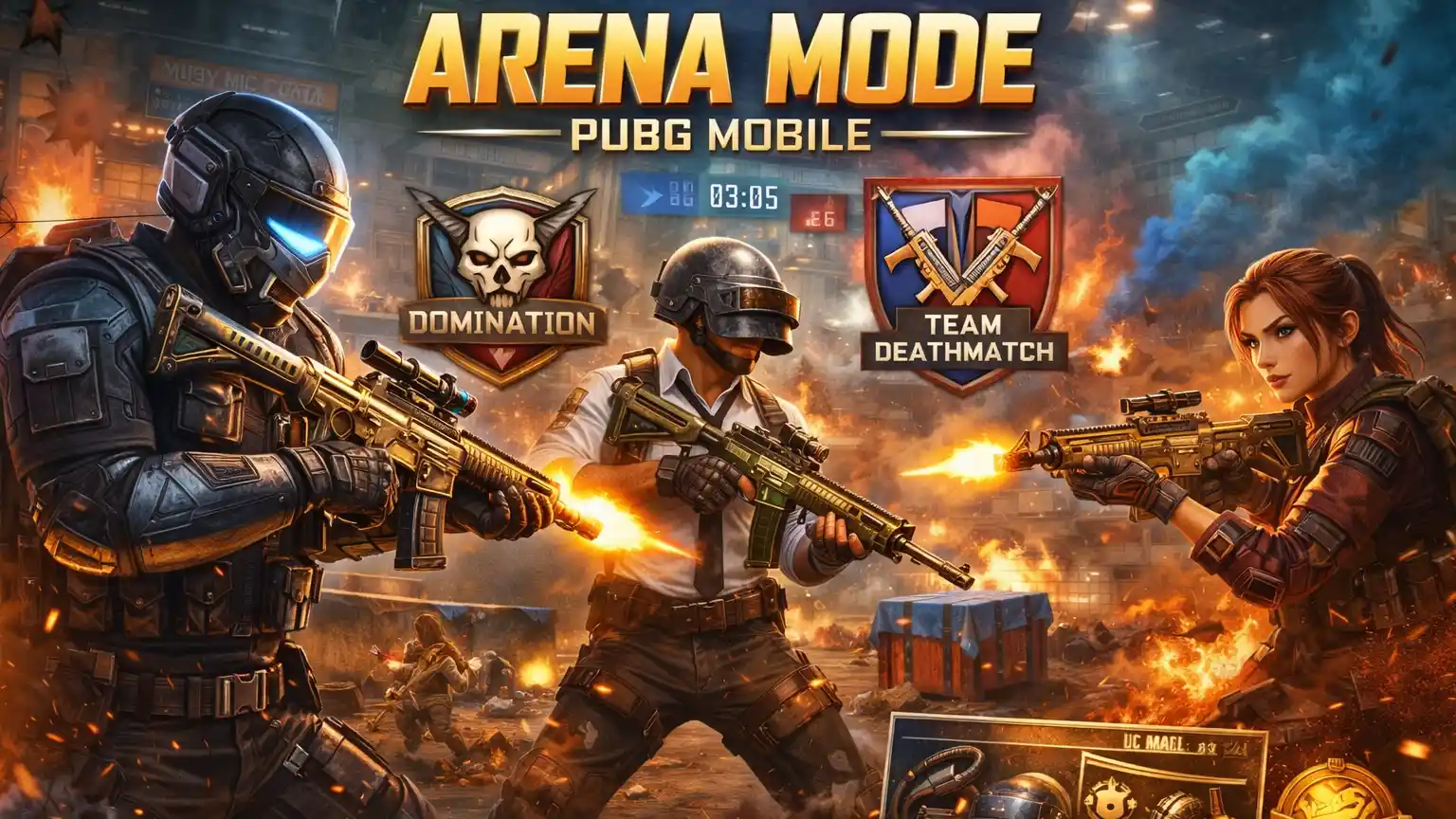 حالت آرنا پابجی موبایل (Arena Mode)